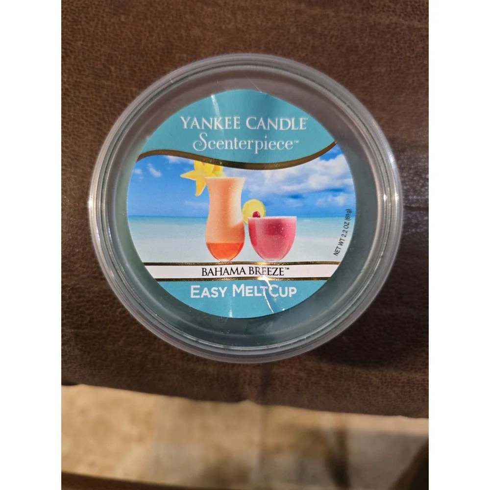 Yankee Candle Scenterpiece Discontinued Wax Melt Cups Bahama Breeze New Damaged